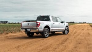 2023 Ford P702 F-150: silver rear quarter