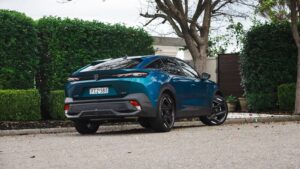 2023 Peugeot P54 408: blue rear angle